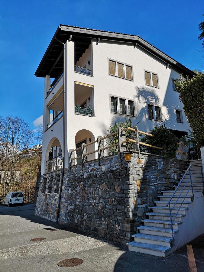 1 Zimmer Apartment Mit Seesicht Und Pool Gambarogno ภายนอก รูปภาพ