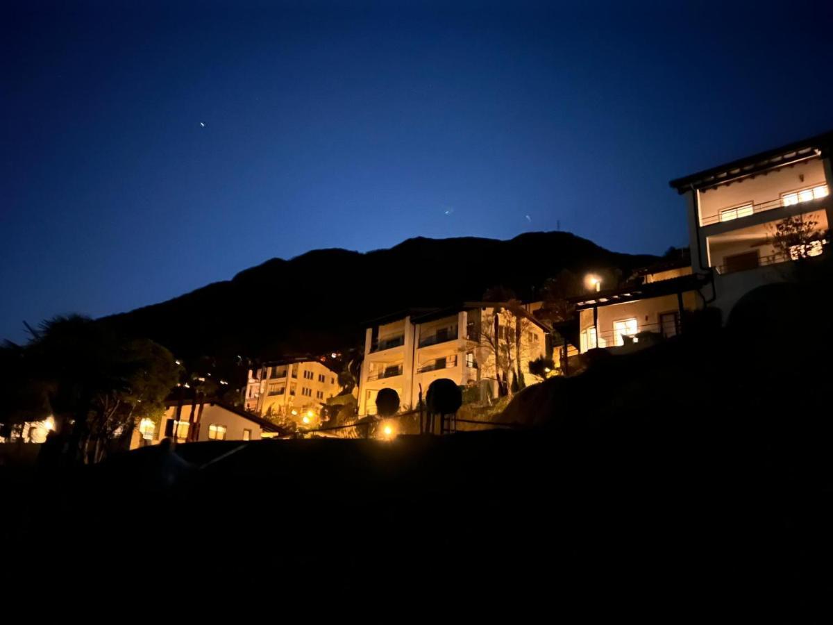 1 Zimmer Apartment Mit Seesicht Und Pool Gambarogno ภายนอก รูปภาพ
